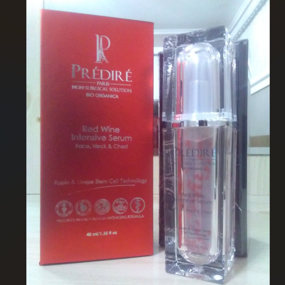 PREDIRE PARIS RED WINE INTENSIVE SERUM FACE,NECK&CHEST-1.35fl oz/40ml-NEW-SEALED